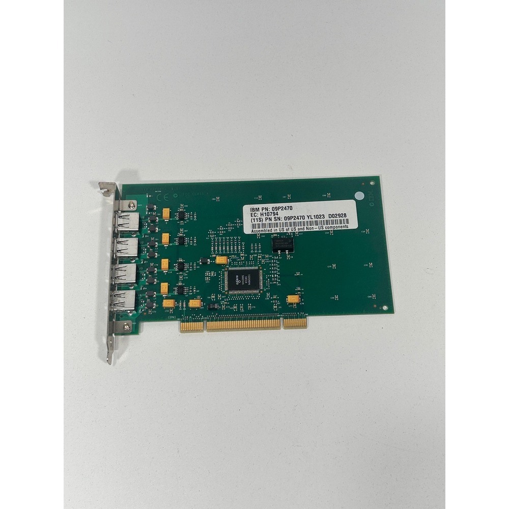 IBM 4-Port USB 2.0 PCI Expansion Card 09P2470 Agere USS344S Chipset H10794